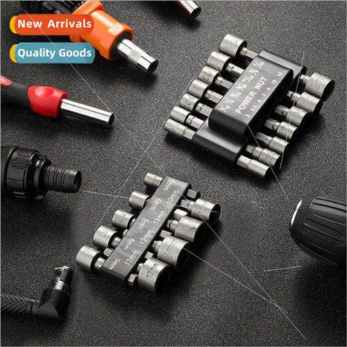 Electric wrench telescopic socket converter head hexagonal w