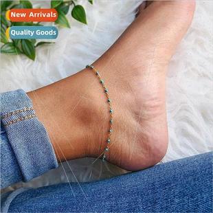 Oil Drip Women Retro mple Chain Summer Metal Europe Colorful