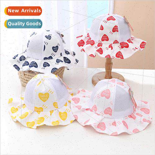 Children hats spring summer  cute girls fisherman hat baby s