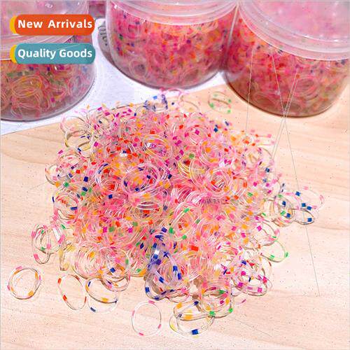 female baby disposable hair tie small leather bhead rope gir