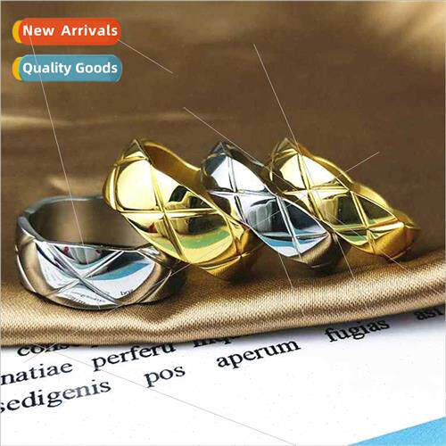 Star diamond plaid ring female ins cold wind index finger fi