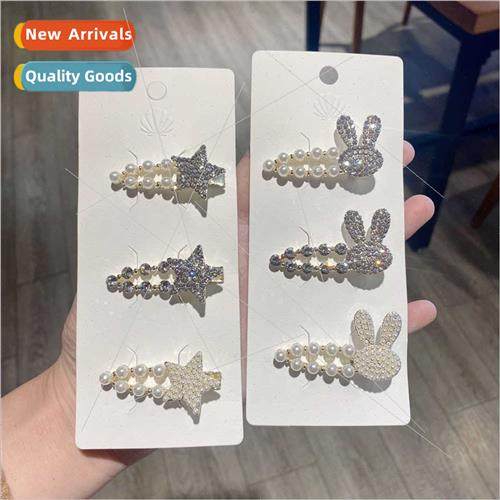 Cute teenage rabb hair clips sweet delicate versatile duckbi