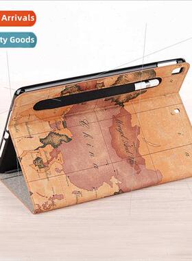 适用iPad 10.2 inch tablet case Air3 with pen slot map patter