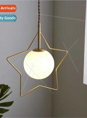 Ins brass star lamp Scandinavian entrance checkroom bedside