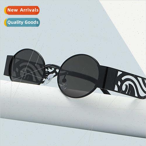 2260 new metal hollow carved flower legs punk hip-hop person