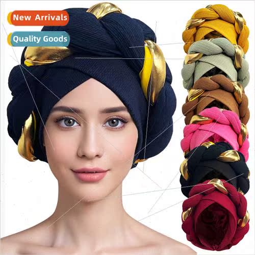 Twisted Color Blocking Ethnic Headband Women Twisted Cross H