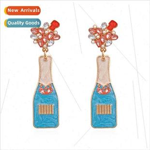 alloy personalized oil earrings match drop Exaggerated