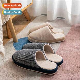 Cotton slippers winter couple home anti-slip mute men women
