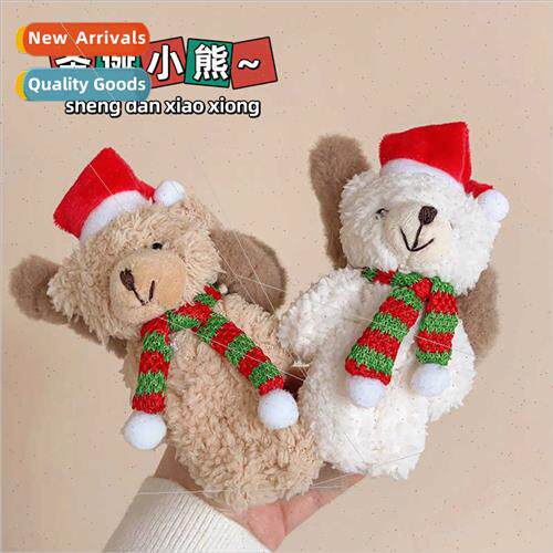 Christmas headdress cute Christmas bear scrunchie clip plush