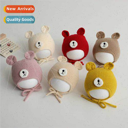 Korea Korean  children hat knted wool cap cute bear wool cap