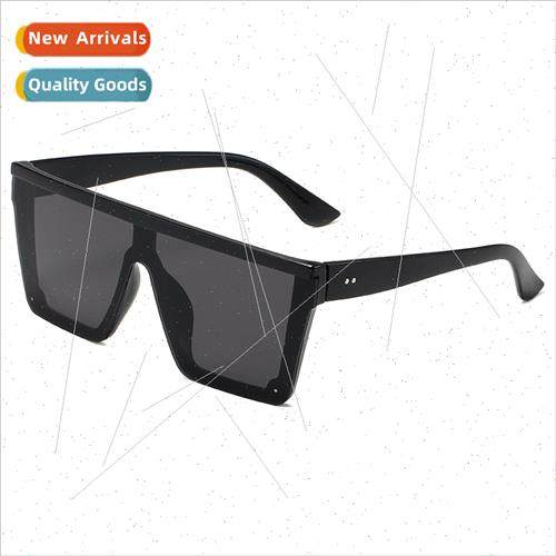 Europe nd large frame one-piece sunglasses men women set sho