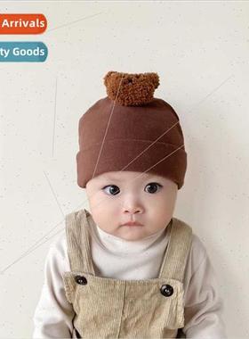 Bear  fall winter baby cap 0 a 3-6 months small hat newborn
