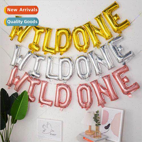 16 inch WILDONE letter balloon set est animal theme party de