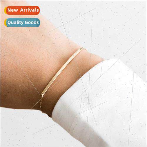 Europe Geometric Bracelet Stainless Engraved Rose Gold Brace