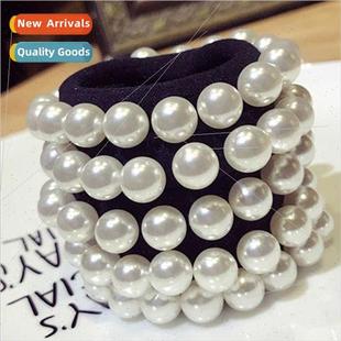 seamless towel ring Korea high pearl fashion elas full