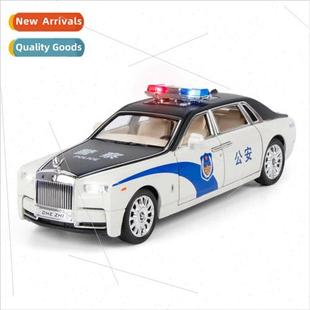 sound police back car Phantom alloy model lig