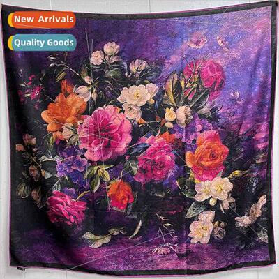 110*110 imation damask chambray high-grade scarf shawl
