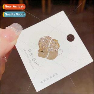 Europe ring hundred inde open flash leaf zirconia mori super