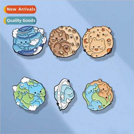 che Design Planet Cat Series Badge Earth/Mercury/Mars/Moon S