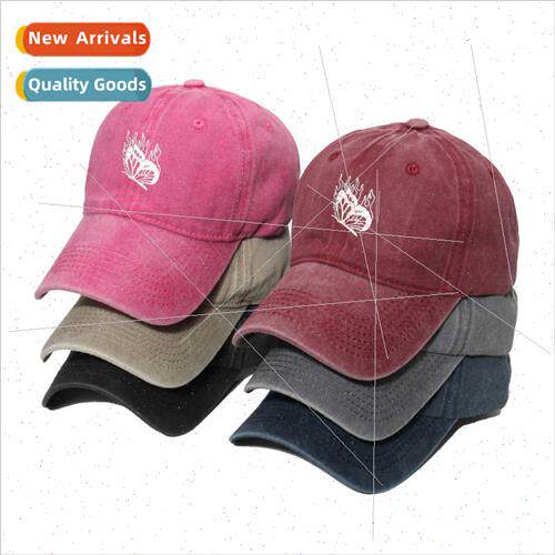 Spring summer versatile washed do old outdoor sun hat butter