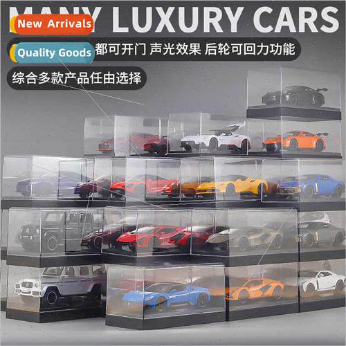 Acrylic boxed 1:32 alloy car buggy sports car wh lights back
