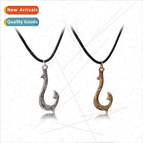 Ocean Edge Hook Necklace Moana Maui Magic Pendant Collarbone