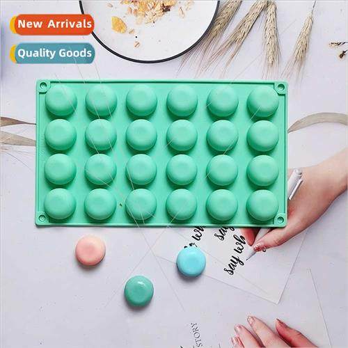 24 flat bottomed semi-circular 136 chocolate silicone mold d