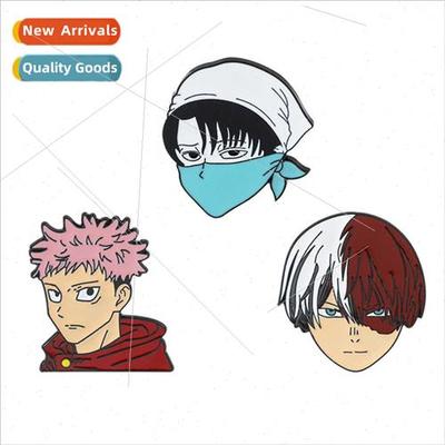 Binary anime  cartoon brooch Mikasa Ackerman tiger cane boom