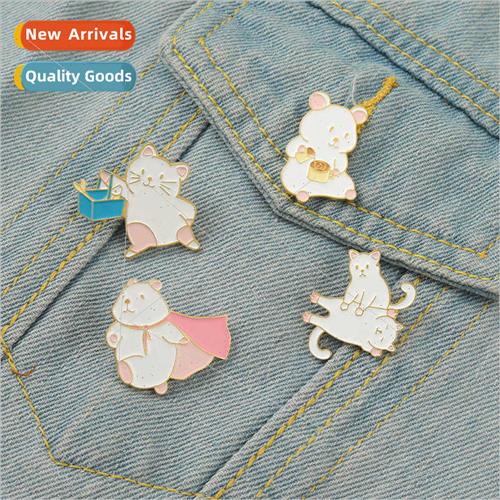 New cartoon pet small animal exquise pin badge clothes bag t