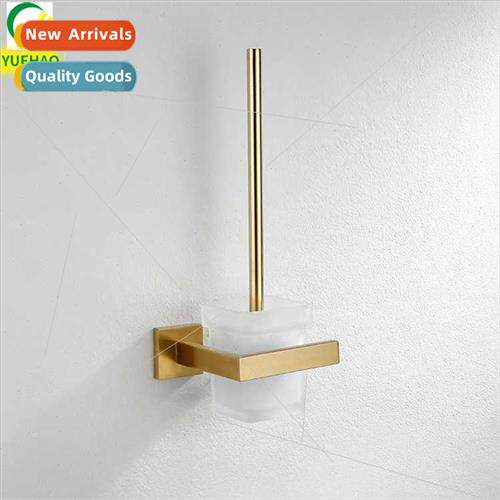 Stainless Steel Toilet Brush Set Gold Toilet Brush Holder Ea