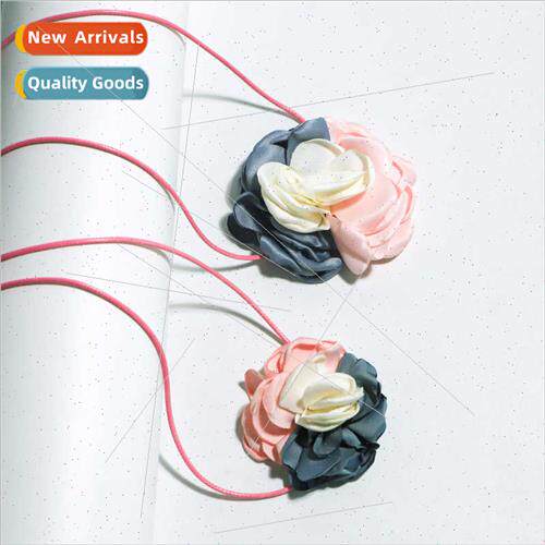 and elegance camellia necklace fashion color collision petal
