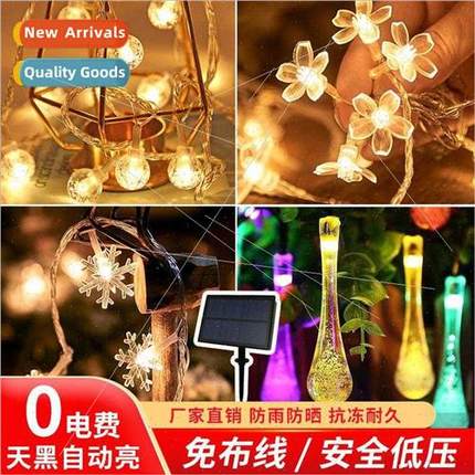 Camping Atmosphere Solar LED String ghts Outdoor Garden Deco