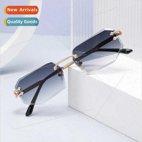 6066 snake metal personalized cut edge sunglasses 2024 fashi