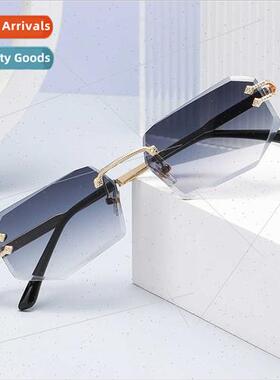 6066 snake metal personalized cut edge sunglasses 2024 fashi