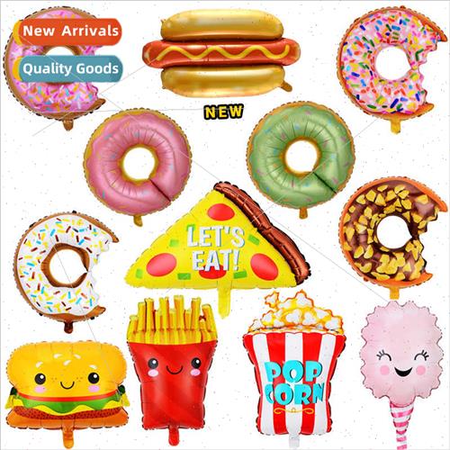 New food pizza popcorn ice-cream aluminium film balloons don