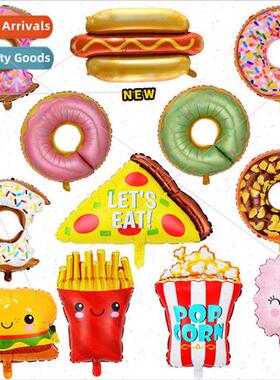 New food pizza popcorn ice-cream aluminium film balloons don