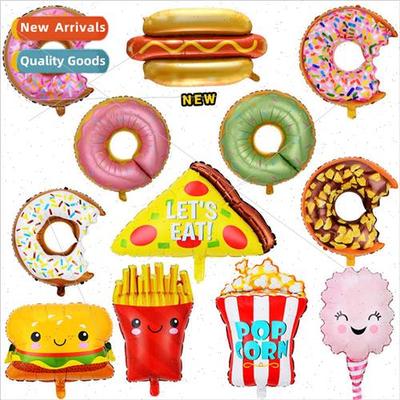 New food pizza popcorn ice-cream aluminium film balloons don