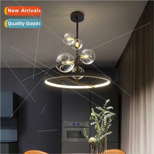 Designer sample room dining room bubble light modern Scandin