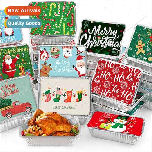 New Christmas camping take-out tinfoil box Christmas aluminu