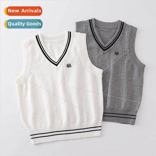 Embroidered vest JK unim sweater undershirt kn sweater colle
