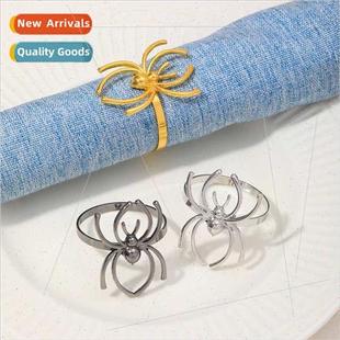 gold spider napkin Napkin alloy creative ring nap decorative