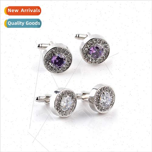 Europe men French fashion new alloy diamond cufflinks men sh