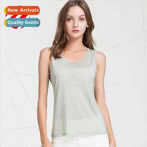 Summer new silk sleeveless bottoming undershirt female loose