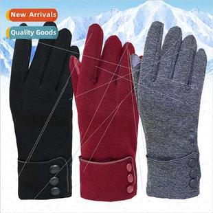 fleece gloves Non Winter touch warm flannel cycling