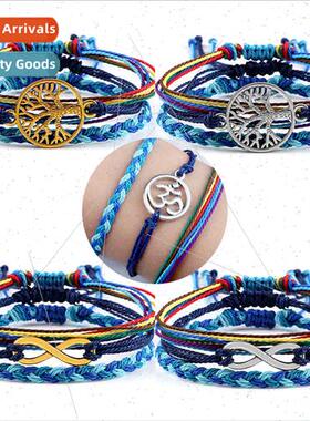 Bohemian lerary multi-layer stacking hrope Spain retro ethni