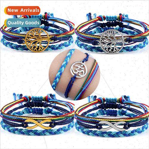 Bohemian lerary multi-layer stacking hrope Spain retro ethni