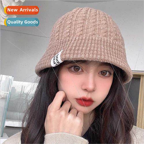 Japanese show face small  woolen kn cap basin hat bucket hat