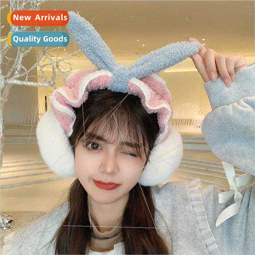 Japan ear cushions female winter rabb ears plush collapsible