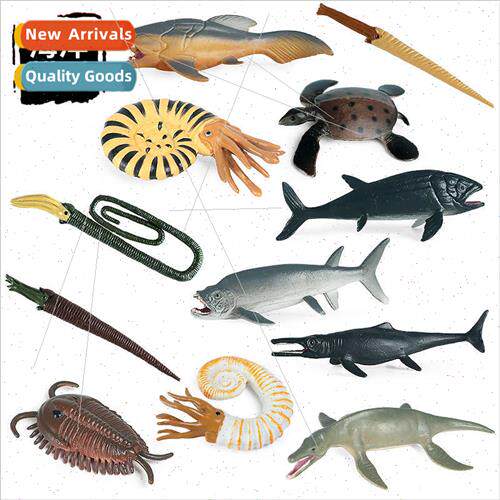 Children prehistoric marine mini animal model clover chrysan