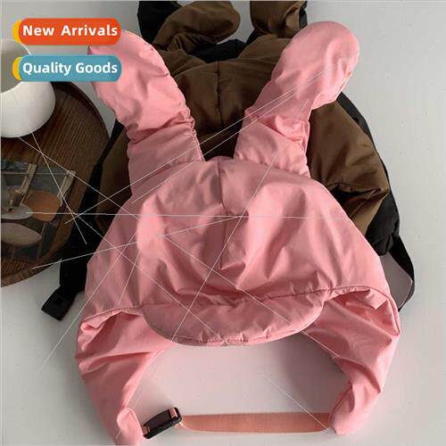 Bunny down thunderbolt hat female winter Japanese students w